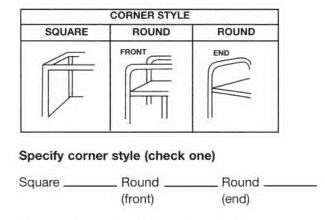 Corner Style Choices