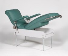 Treatment Lounge Chair in reclined position