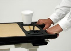 A90-4950-31E Executive II Split Top Pneumatic Overbed Table Top