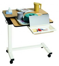 A90-4850-31E Split Top - Pneumatic Overbed Table