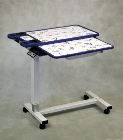 A90-4950-31E-PED Pediatric Split Top Overbed Table