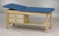 Classic Line treatment table with hardwood legs,