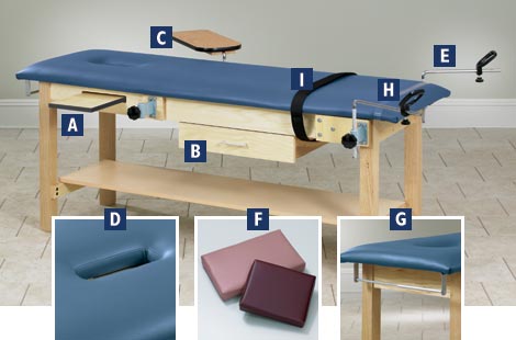 Clinton Exam Table Optional Accessories