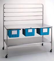 Central Supply Work Table with hanger