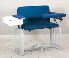 Clinton 6099-FD Extra Wide and Tall Blood Draw Chair