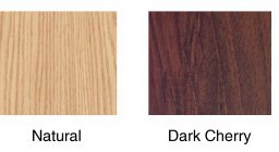 Natural and Dark Cherry Frame Colors