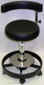 Elmed Foot Activated Stool with Arm Support