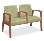 HON 2 Seat Chair with Center Arms