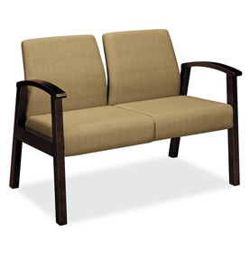 HON 2 Seat Chair with no center arms