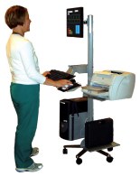 Luxor Adjustable Mobile LCD Workstation