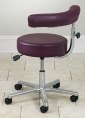 Clinton Pneumatic Stool with wrap around armrest