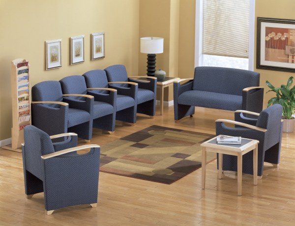 Reception room online chairs with arms